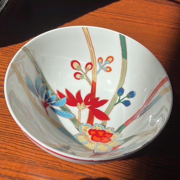Lauren Ralph Lauren Red Pagoda 6” Coupe Cereal Bowl RARE Chinoiserie - Picture 3 of 12